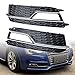 Astra Depot Compatible for Car Auto Exterior Front Bumper Grille Fog Light Outer Cover w/Chrome Trim 2013-2016 Audi A5 S-Line / S5