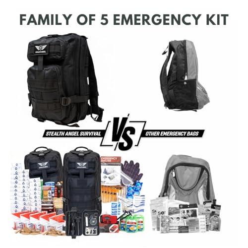 Stealth Angel Survival - 72 Hour Family Emergency Kit - 1-5 Person Survival Bag for Earthquakes, Hurricanes, and Other Natural Disasters - Image 4