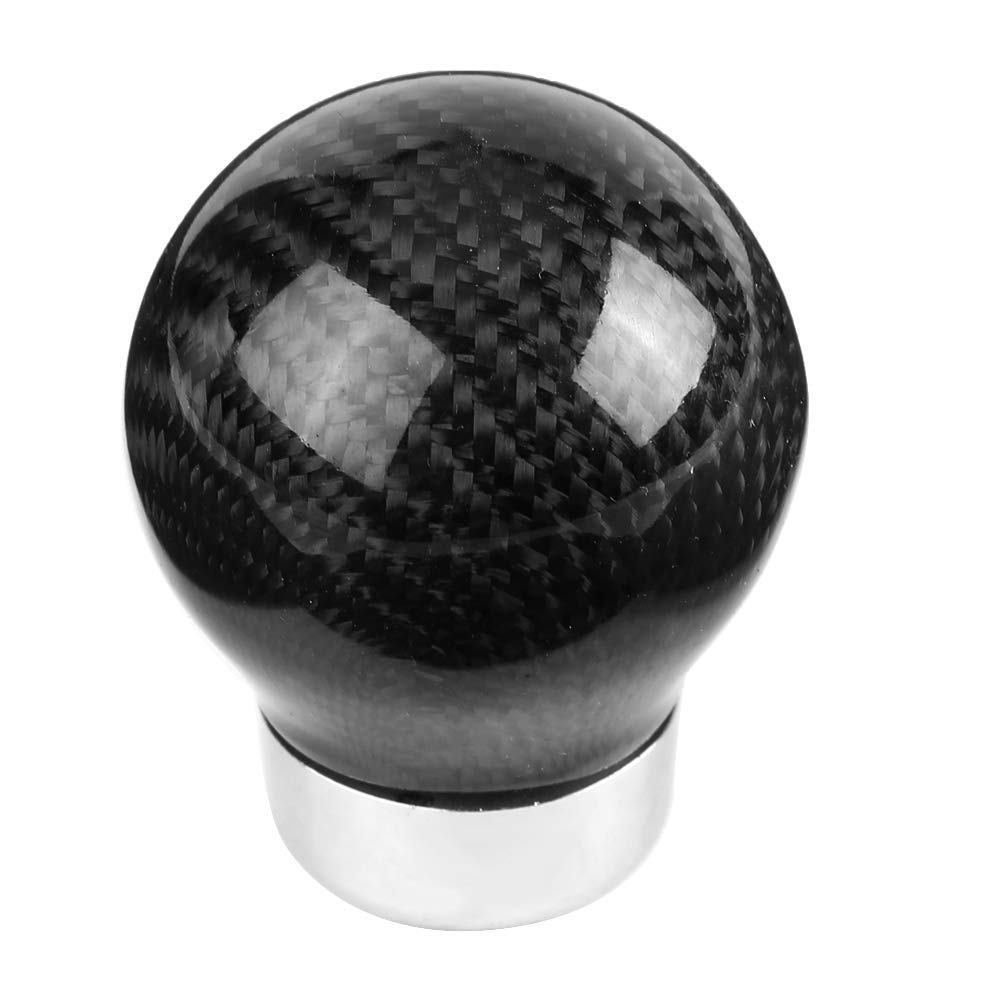 Carbon Fiber Gear Shift Knob Universal Car Modification Aramox True Carbon Fiber Gear Lever Knob Black Carbon Fiber