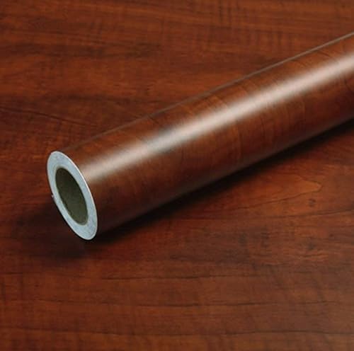 Miniatura 2 de Papel de grano de madera de arce marrón, para despegar y pegar, papel tapiz para gabinete, puerta, armario, pared de madera, calcomanías de