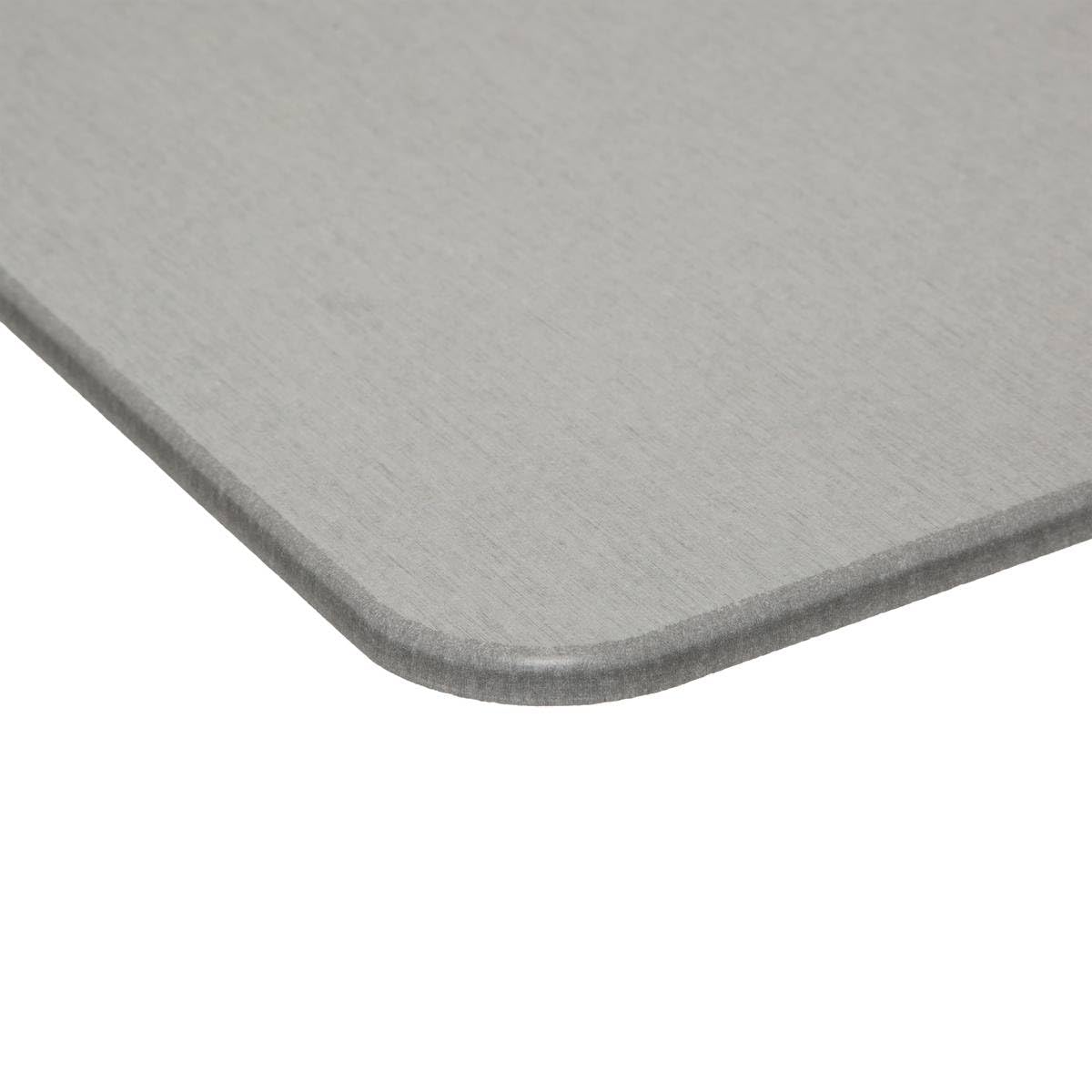 Tapis de Salle de Bain Gris Super Absorbant en Diatomite 39x60 cm Séchage Rapide