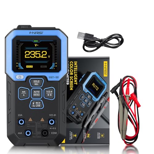 DEWIN Multímetro Digital, Automático Instrumentos de Medición 10000 Cuentas Multímetro Polimetro Profesional, Tester Electricista para Corriente CA/CC Tensión Resistencia Capacitancia NCV Frecuencia