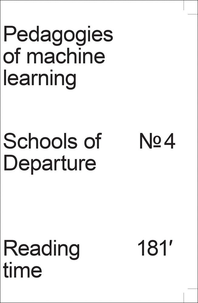 Pedagogies of Machine Learning by Regina Bittner, Katja Klaus... - 9783959059176