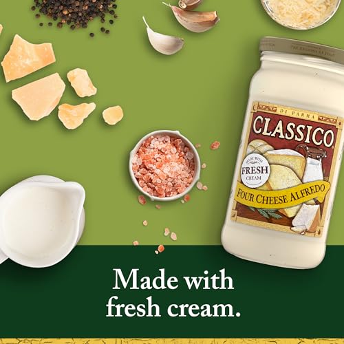 Image of Classico Pasta Sauce, Four Cheese Alfredo, 15 oz. Jar