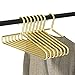 17â€Premium Matte Gold Aluminum Coat Hangers,Metal Hangers Heavy Duty Gold Suit Hangers,Aluminum Alloy Clothes Hangers
