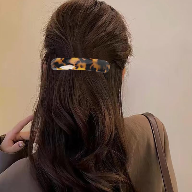 Amazon.com : French Tortoise Shell Hair Barrettes for Women  display picture 1