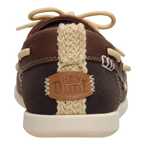 HEYDUDE Women's Harbor Breeze Lo Classic Boat Shoe, Downtown Brown, Size 9, Lightweight Slip-On Loafer - image 5