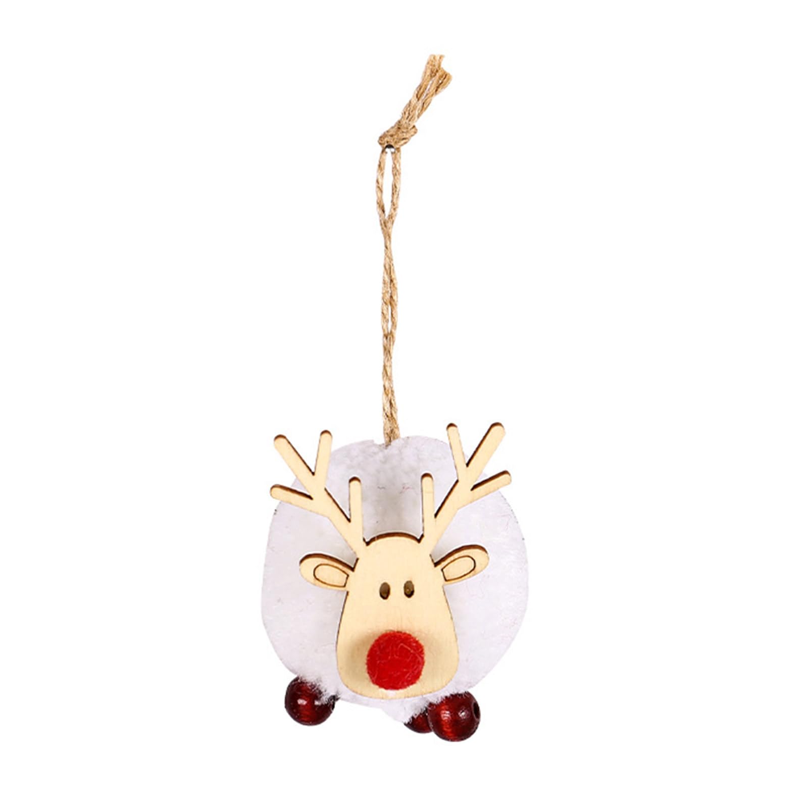 Christmas Festive Decorations Felt Deer Pendant Creative Elk Lamb Pompoms Christmas Tree Pendant Gift Felt Deer
