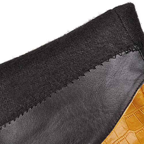 Caradise Womens Chunky Pointed Toe Cowboy Knee High Heeled Cowgirl Boots4