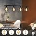 ZMH Pendelleuchte Esstisch Hängelampe Vintage - Schwarz Hängeleuchte Industrial Design Retro Esstischlampe E27 Metall 4 Flammig Esszimmerlampe für Esszimmer Küche Wohnzimmer Arbeitszimmer
