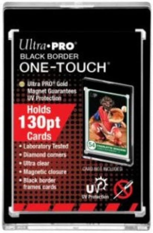 UP - 130PT Black Border UV One-Touch Magnetic Holder