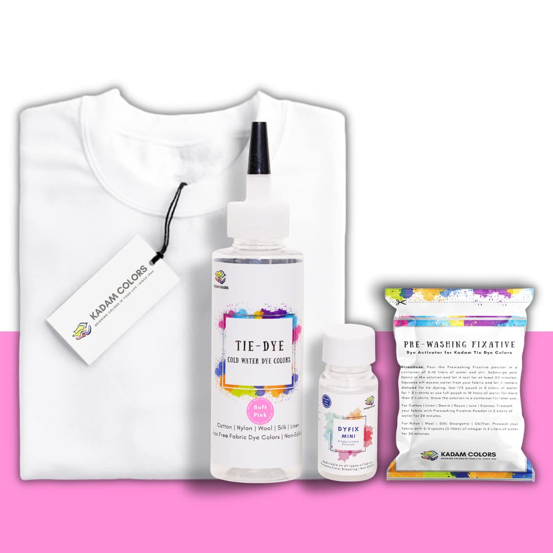 Skin Friendly Tie Dye Bottle with White T-Shirt, 100% Cotton 180 GSM T-Shirt, Dye Activator - Color Fixative Included, Cold Fabric Dye Colors (XL 43/44, Lavender) (B09W9VBB53) Amazon Price History, Amazon Price Tracker