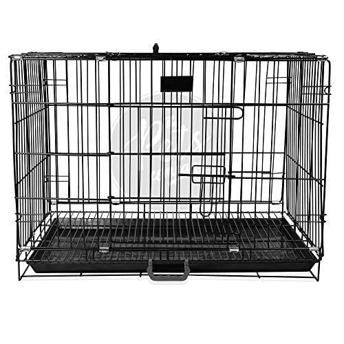 KittuPet Double Door Folding Metal Dog Cage with Paw Protector, for Small Dogs and Puppies, Small, Black, 24 Inch (B0BFP2FQ67) Amazon Price History, Amazon Price Tracker