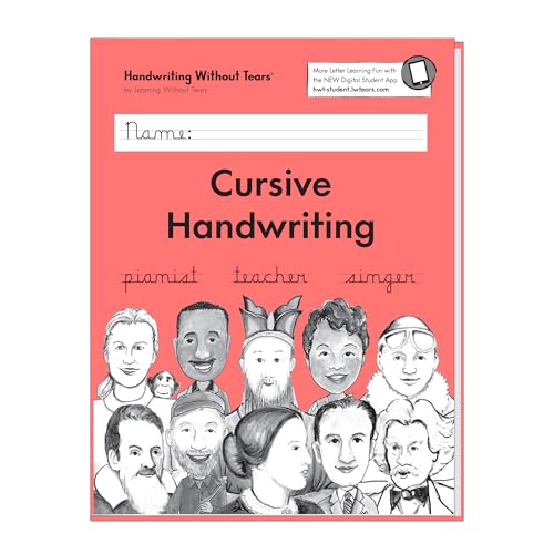 Learning Without Tears - Caderno de exercícios cursivo para alunos, edição atual – Série escrita sem lágrimas – Livro de escrita de 3ª série – Escrita e Aulas de Artes Linguísticas – para uso escolar ou doméstico