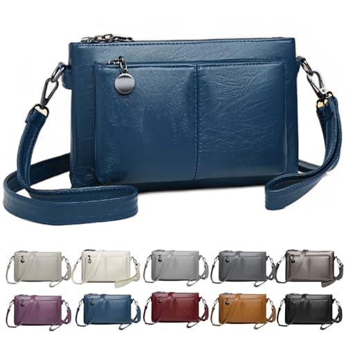 Intensivte - Large Capacity Phone Bag Crossbody Bag, Large Capacity Crossbody Bag for Women, Multiple Pockets Purse (Blue)