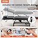 VEVOR Professional Electric Lift Massage Table, 0-45° Adjustable Backrest Medical Table Beauty Bed, Height Adjustable Tattoo Spa Table on Wheels, Electric Massage Table with Headrest, 550LBS