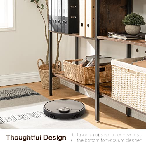 Tektalk Bookshelf Bookcase Standing Book Shelf Display Bookshelves Storage Organizer For Bedroom Living Room Home Office, Rustic Brown #TOP5