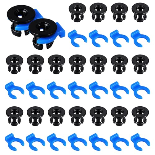 40 Stück Bowdenrohr-Kupplung Spannzangenklemme Clip Metall-Halteklammer Bowdenzange Und Clip Set Ersatzteile Für 3D Drucker