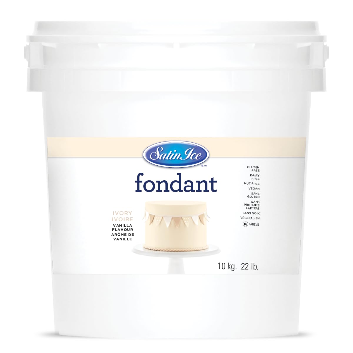 Satin Ice Black Fondant, Vanilla, 1 Kilogram — view 14