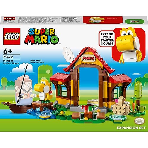 Super Mario Pack di Espansione Picnic alla Casa di Mario, Giocattolo Costruibile con Yoshi Giallo, Giochi per Bambini e Bambine da 6 Anni da Abbinare a Uno Starter Pack, Idea Regalo 71422 - Lego - Immagine 1
