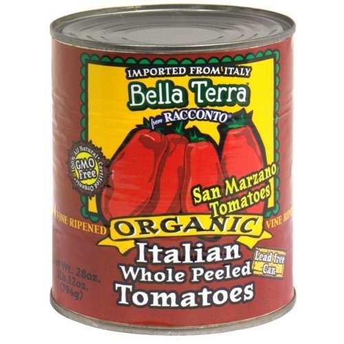 Miniatura 1 de Bella Terra Tomate San mrzno Whl PLD Org, 28oz, Pk- 12