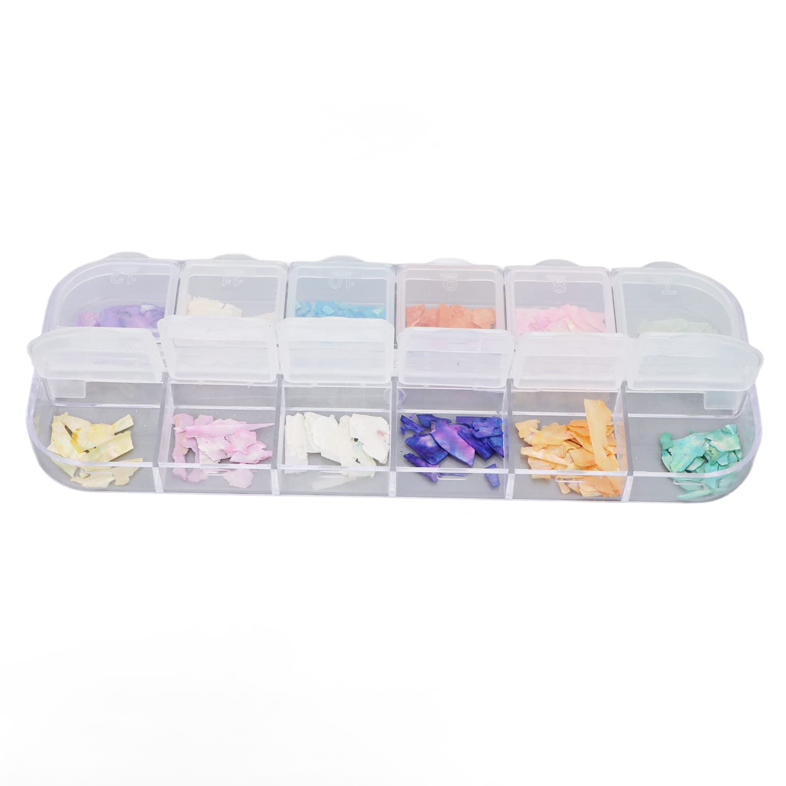 Irregular Seashell Slices, Nail Flakes Environmentally Friendly Beautiful Abalone Seashell Slices Safe for Nail Salon for DIY Decorations for Women