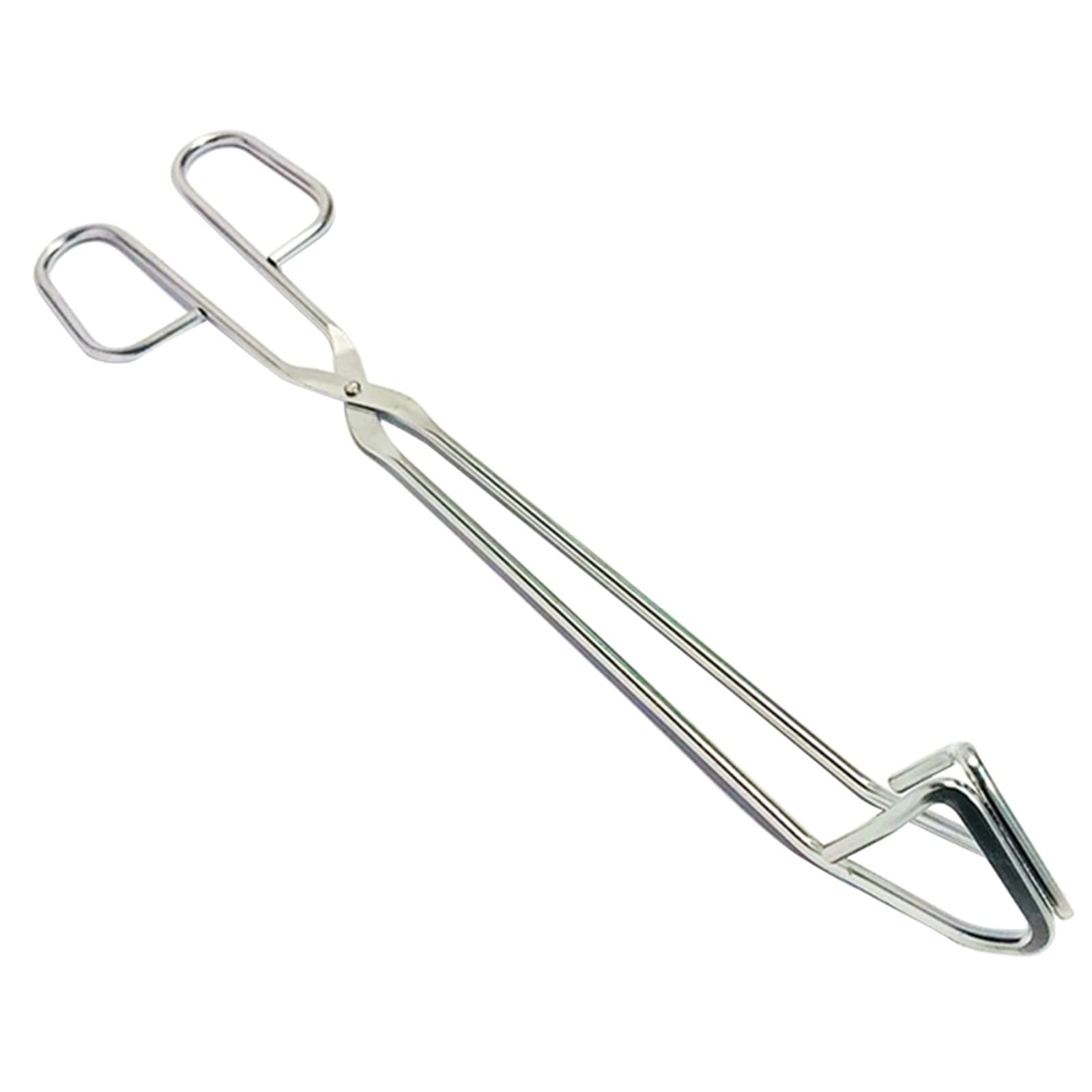 Pinzas de Cocina Resistentes al Calor, Pinzas para Barbacoa Huecas, Pinzas para Comida, Accesorios para Barbacoa, Material de Acero Inoxidable para Barbacoa de Cocina