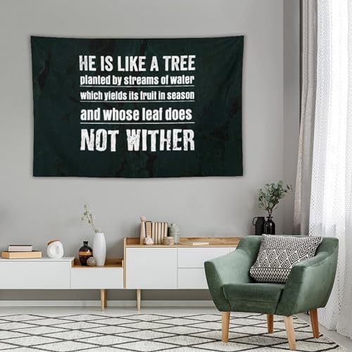 Tapiz textil con refranes en inglés y temática de naturaleza para decoración del hogar 6