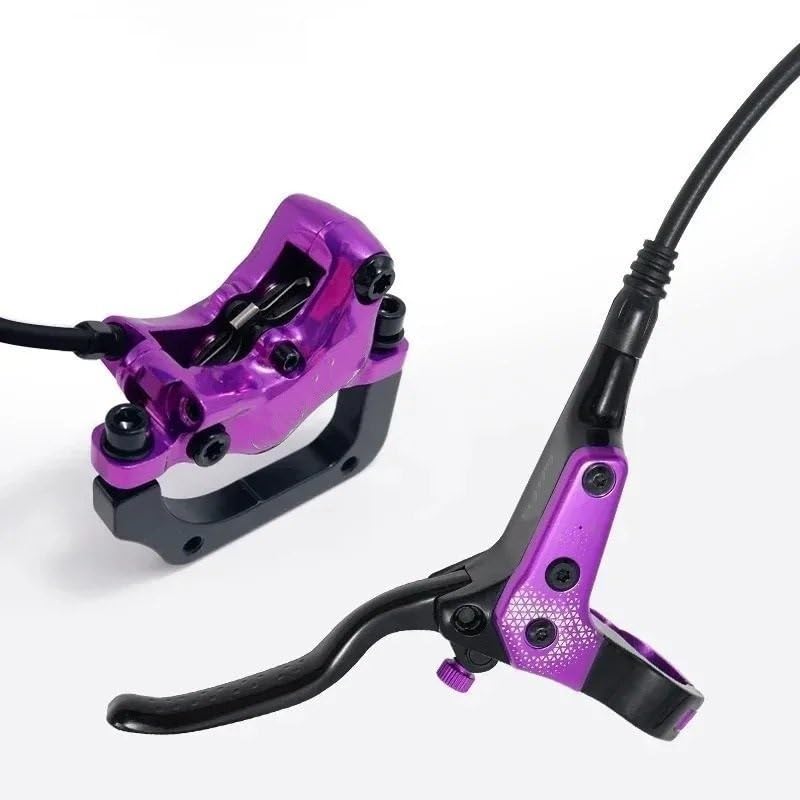Freno de Tambor de Banda Trasera Freno de Disco hidráulico de 4 pistones MTB, Pastillas de Freno de 850mm y 1700mm, Abrazadera Delantera y Trasera para Bicicleta de montaña