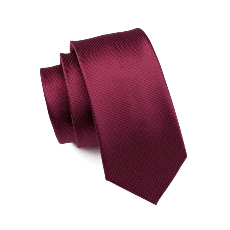 Set de corbata con pasador, pañuelo y gemelos de seda miniatura 4
