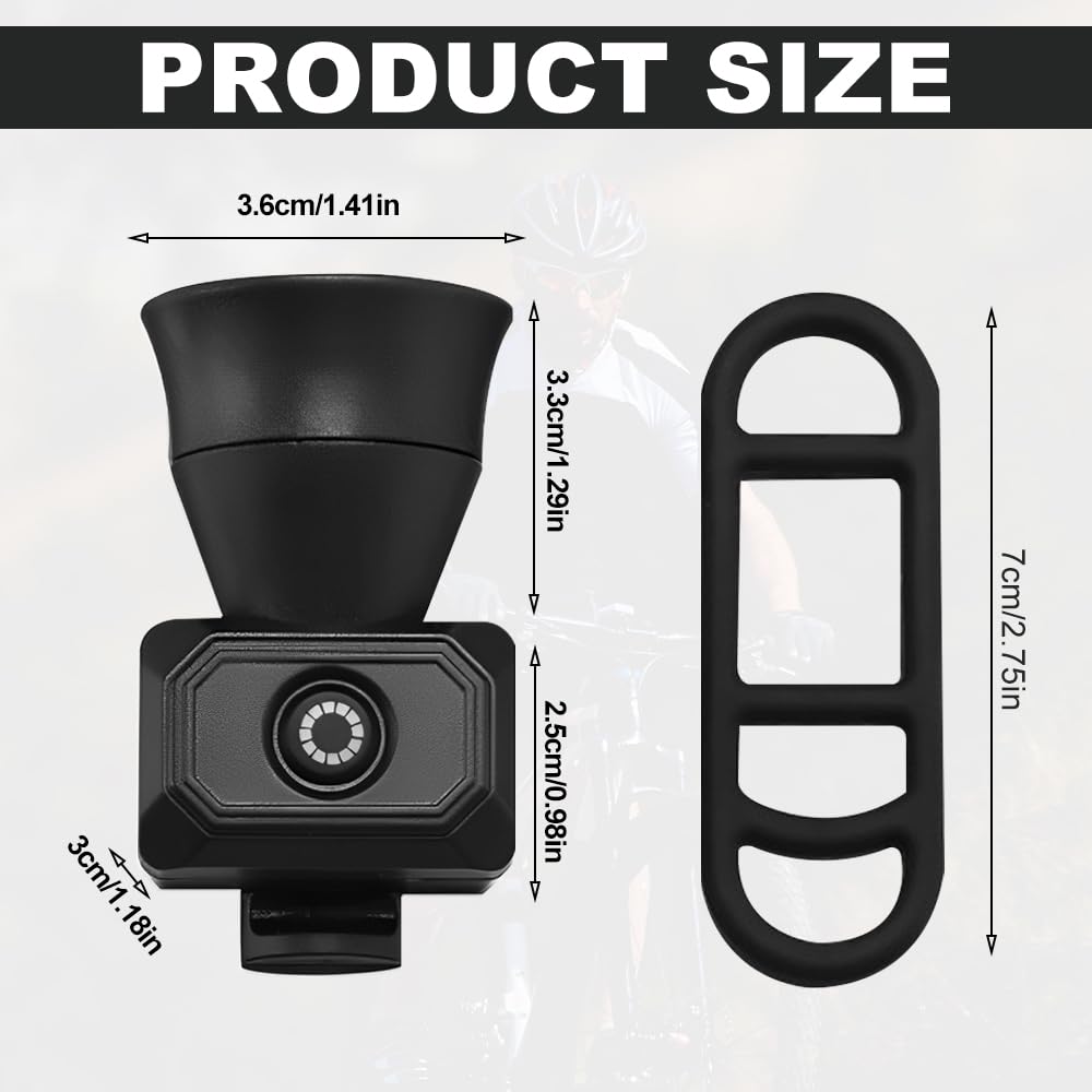 Campanello elettrico per bicicletta da 120 dB con 5 suonerie, clacson elettrico ricaricabile, USB, per MTB, bici da corsa, scooter