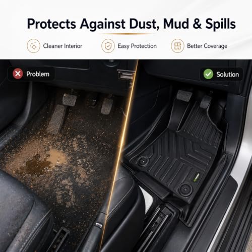 Image of EV MASTER Car Floor Mats for Toyota Fortuner Neo Drive Hybrid (2026 Onwards) Complete Set | Waterproof | Anti-Slip | Luxury Premium Car Mat | Full Coverage | Custom Fitted Car Foot Mats (5D Black)
