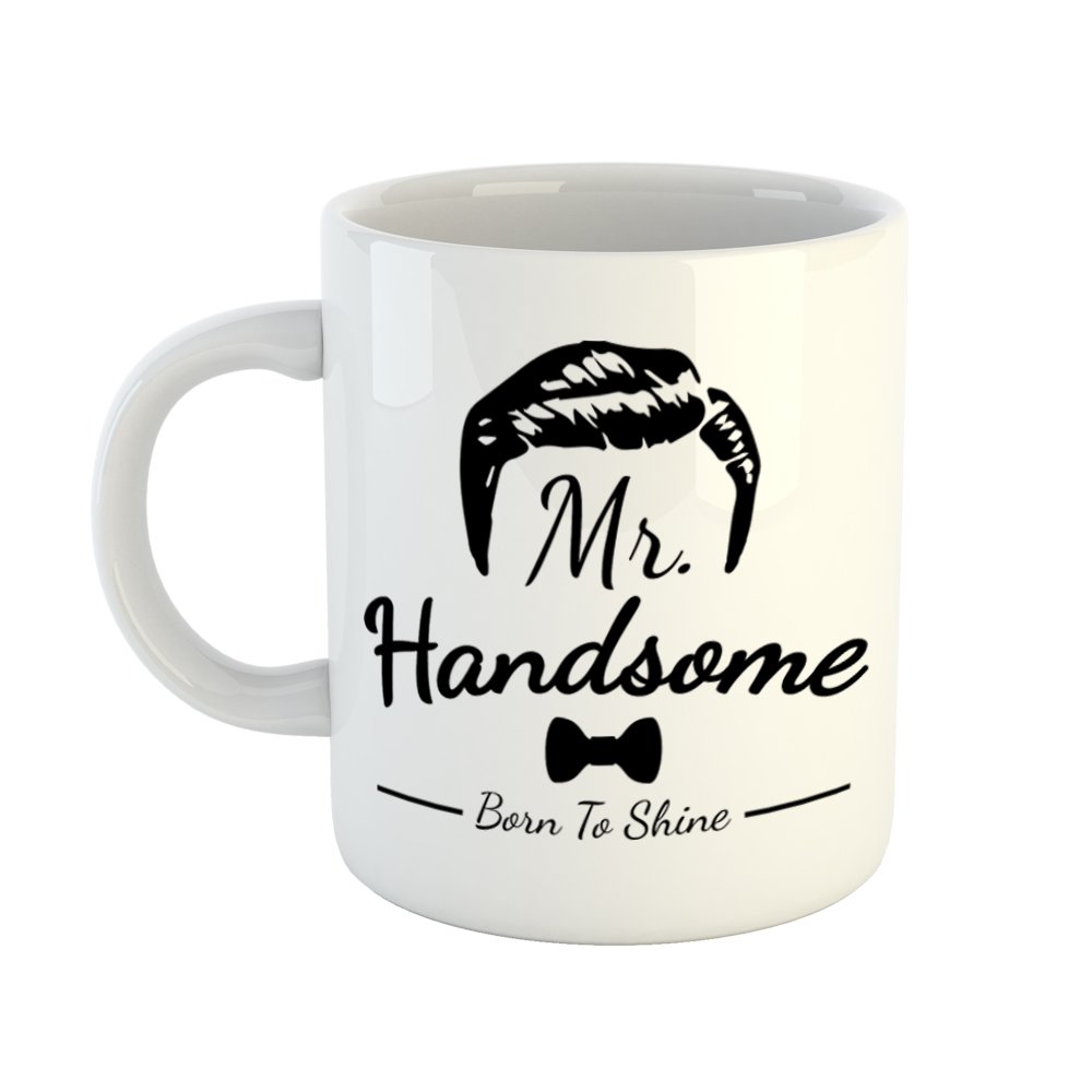 Huppme Mr. Handsome White Mug