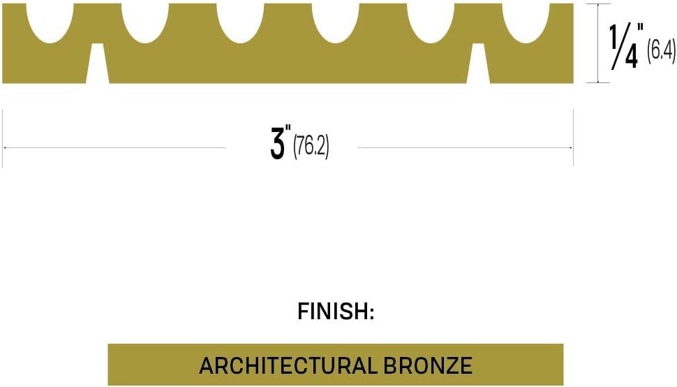 3376BR Adjustable Threshold (3" by 1/4") Bronze (48")