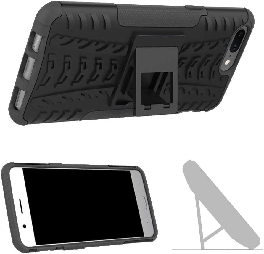Custodia per telefono per OnePlus 5 e protezione dello schermo in vetro temperato con supporto cavalletto ibrido accessori per cellulari OnePlus5 A5000 One Plus5 1 Plus 1plus Five One+ + 1+5 1+5 + 5