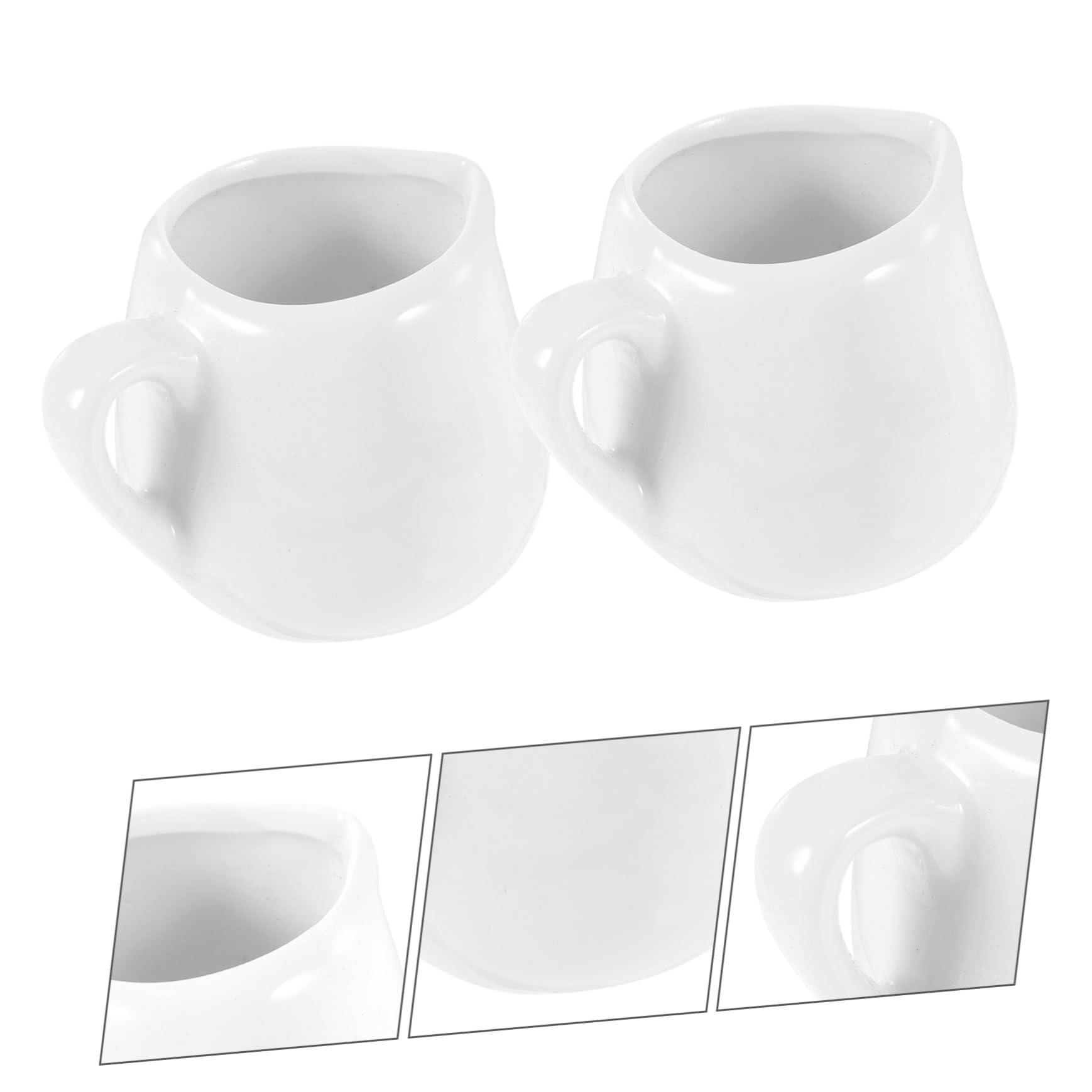 Cabilock 12pièces Pichet Céramique Pratique Récipients à Lait Et Sauces De Pichet à Main Pour Repas Et Réunions