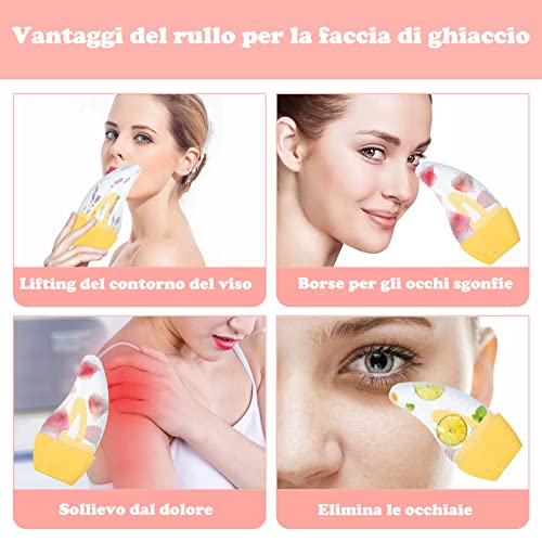 Rullo di Ghiaccio Facciale in Silicone,Allevia il