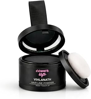 Hair Powder, Black, 4g | Instant Grey Root Coverage & Bald Spot Concealer | Long-Lasting, Sweat-Resistant | Natural Matte ... Price In India