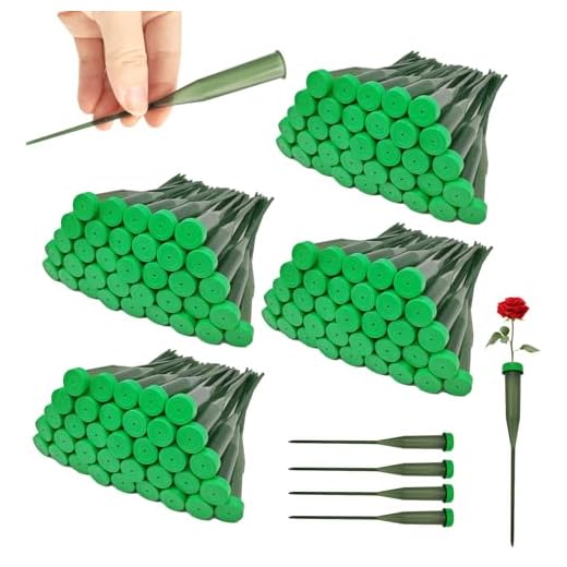 90 Pcs 6 Inch Floral Water Tubes Green Floral Tubes Plastic Flower Supplies for Fresh Flowers with Rubber Cap for Flower Stem Arrangements Florist Supplies