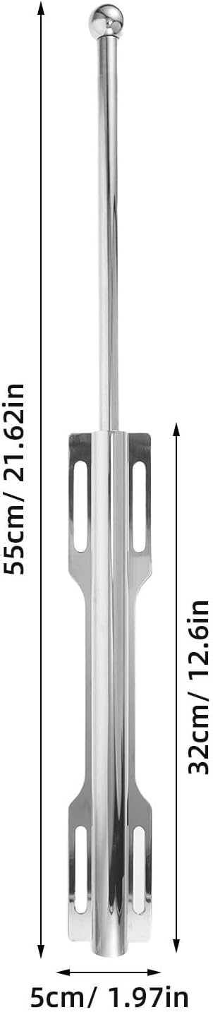 YARNOW Valet Rod 12.6–21.65 Inches, Pull-Out Closet Clothes Closet Hanging Rod, Stainless Steel Telescoping Adjustable Hanging Clothes Hat Rack Pole for Wardrobe
