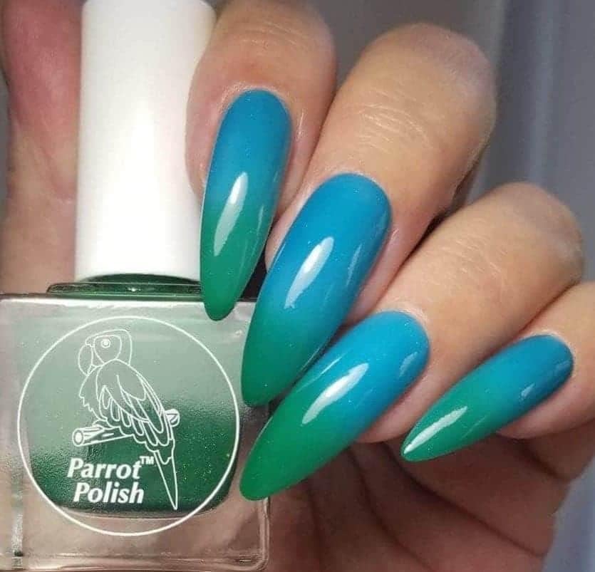Parrot Polish Ocean Currents Thermal Nail Polish Green