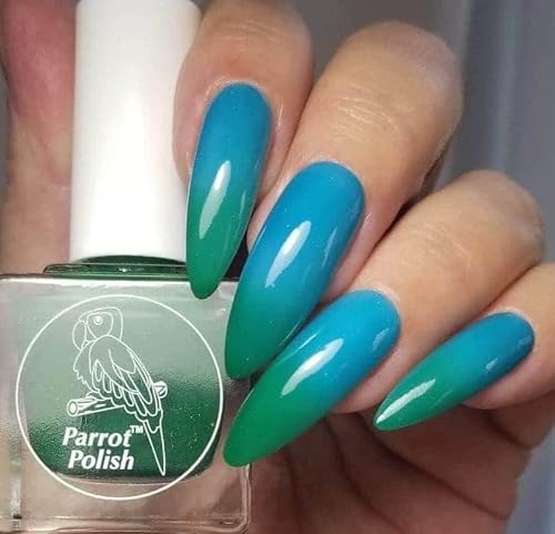 Parrot Polish Ocean Currents Thermal Nail Polish - Green/Blue #TOP7