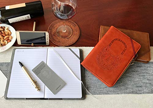 Yangkuang Embossed Faux Leather Journal Gift Set, Refillable Writing Journal For Writers Travel Journal Lined Personal Diary 6X8.75 Notebook, A5 (Owl) #TOP6
