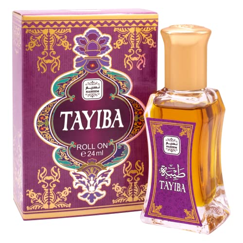 TAYIBA Perfume Oil Rollerball Non Alcoholic Fragrance Oil Floral Musk Perfumes for Women by Naseem Perfume 24 mL / 0.81 fl. oz. (Pack of 1) - Long Lasting Women's Fragrances.