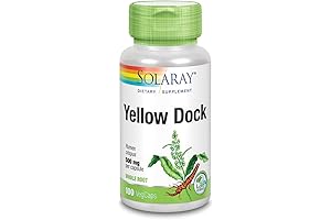 Solaray Yellow Dock Root, Veg Cap (Btl-Plastic) 500mg 100ct