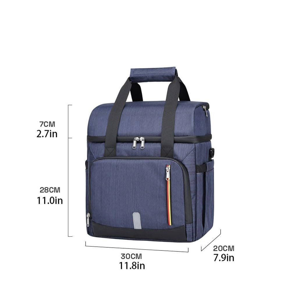Borsa termica for il pranzo Borsa termica da picnic a doppio strato a prova di perdite di grande capacità