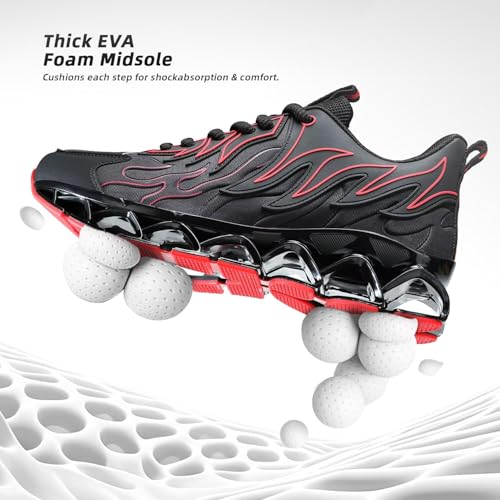 Image of Mens Running Shoes Mesh Breathable Trail Runners Fashion Sport Blade Walking Tennis Sneakers