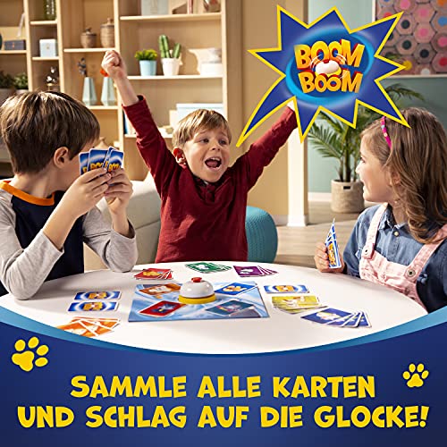 Trefl, Boom Boom Hunde und Katzen, Spiel mit Glocke, Familienspiel, Gesellschaftsspiel für Erwachsene und Kinder ab 6 Jahren 2192 Farbig