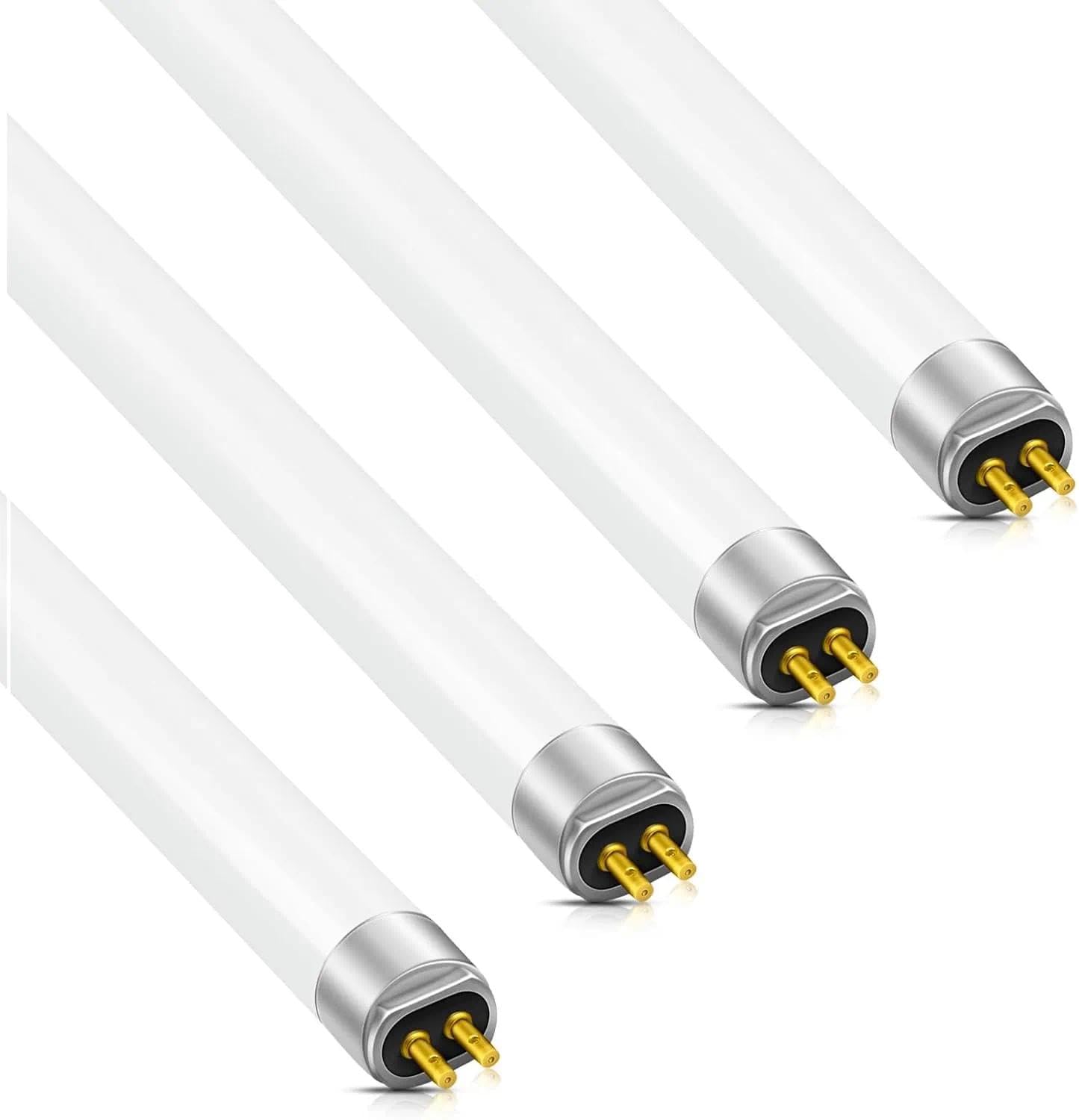 GQTYBZ T4 16W Fluorescent Tube Lamps 464mm,Cool White 3500K, 1300LM G5 2 Pin Base Fittings, Energy Saving Consumption Tubes Light for Kitchen, Bathroom, Cabinet, Garage,2 PCS