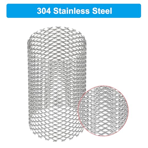 Image of PATIKIL 4 Pcs 22mm OD Strainer Mesh, 36mm H Screen Y Shaped Strainer Filter Valve Mesh Screen 304 Stainless Steel Strainer Mesh for Debris Pump Water Oil Separation